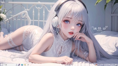 4k白裙可爱女孩