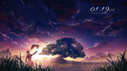 夜空下的牧鹰少年