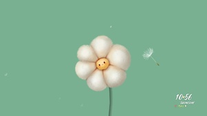 超治愈的笑脸云朵花