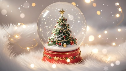 水晶球圣诞树