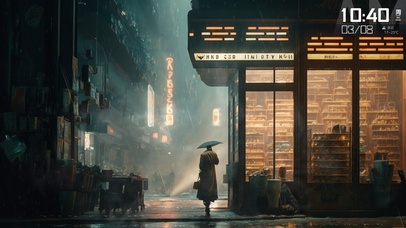 治愈夜晚雨天