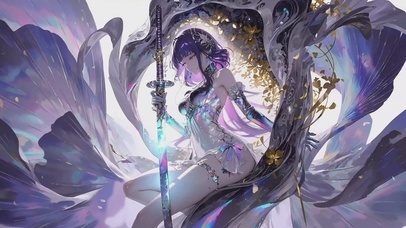 琉璃-武士刀少女