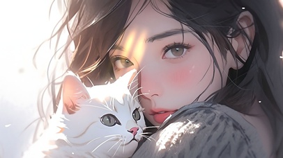  猫和少女（非主题）