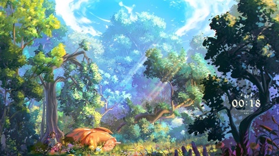 4K治愈森林精灵宝可梦