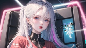 可爱科技女孩