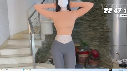 性感瑜伽美女 跳舞