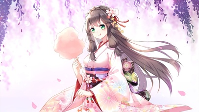 棉花糖 和服少女