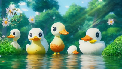 可爱小鸭子