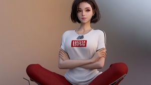 3D运动美女