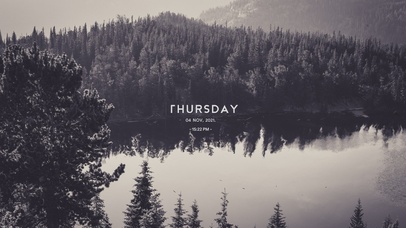 山光湖色（带真实时间）