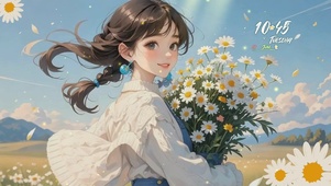 温柔治愈女孩桌面