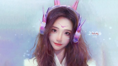 4k 唯美电竞女神