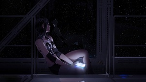 忧郁星空美少女