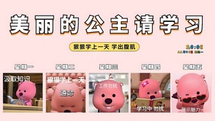 美丽公主学习了 