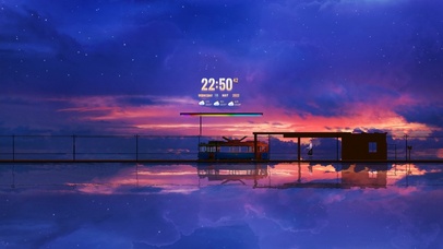 站台夕阳 （4K超清）治愈