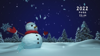 新年治愈雪景【真实时间】