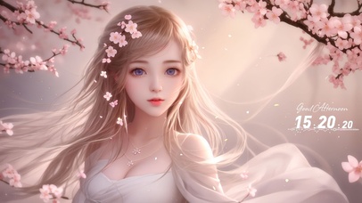 粉色气质甜美美女