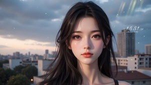 长发美女