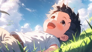 开心小男孩
