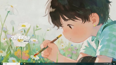 画画男孩桌面主题