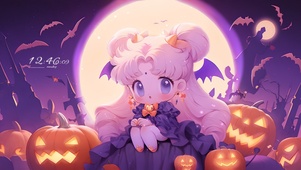 万圣节小恶魔月野兔