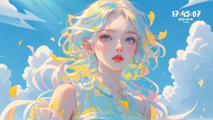 4K 绚烂女孩
