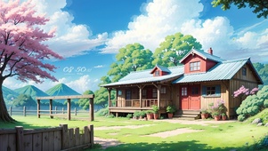 4K唯美治愈乡村小院