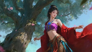 古风武侠红杉美女