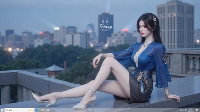 天台蓝衣婉儿-3