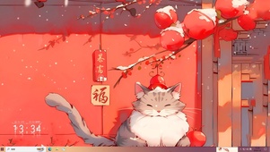 可爱暴富猫咪