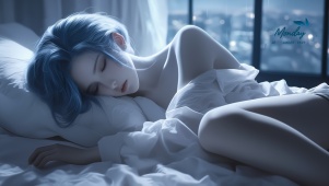 雨夜安静少女
