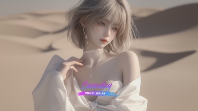 清纯可爱时尚短发美女