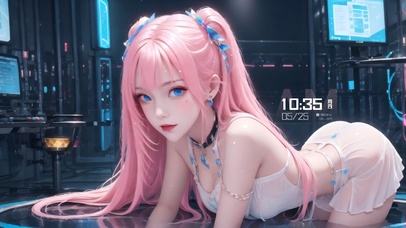 4k马尾可爱女孩