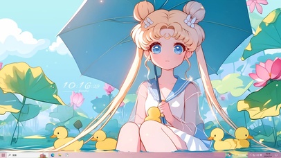 可爱萌鸭美少女