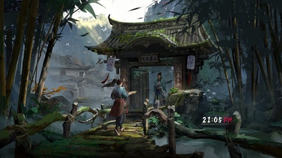 4K唯美古风山崖书院