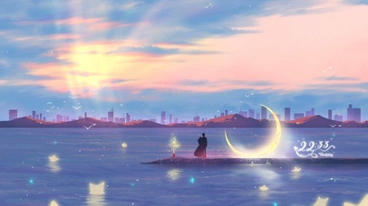 4k 治愈唯美星河湖畔