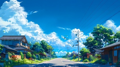 阳光治愈田园小路