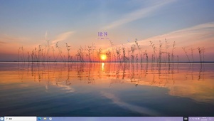 夕阳主题壁纸