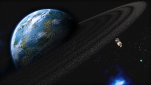 唯美星空太空小人