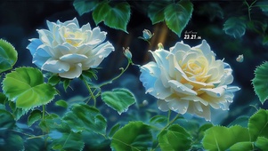 清新护眼花草