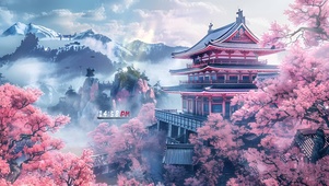 4K 国风阁楼仙境