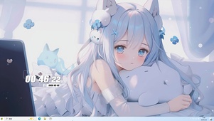 可爱女孩桌面主题