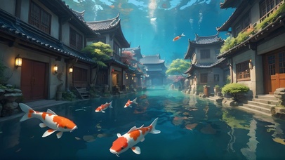 水下锦鲤小镇