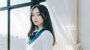 可爱清纯校园少女