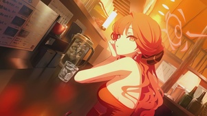 二次元可爱餐厅女孩