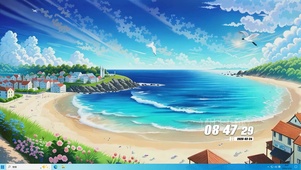 海景沙滩桌面主题