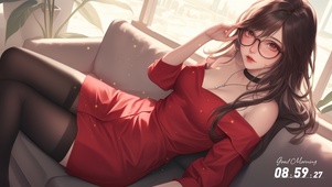 她的脸庞如春花般娇嫩