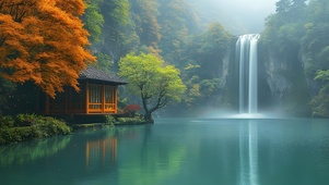 山林水榭：秋之静谧