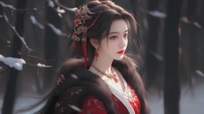 唯美汉服国风美女