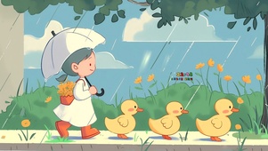 雨天赶鸭子